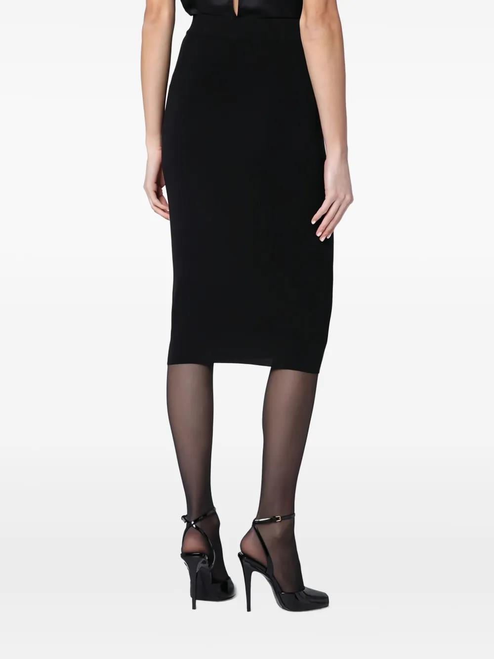 SAINT LAURENT ベルベットミニペンシルスカート Saint Laurent WINTER23《ペンシルスカート》ベルベット 直営店