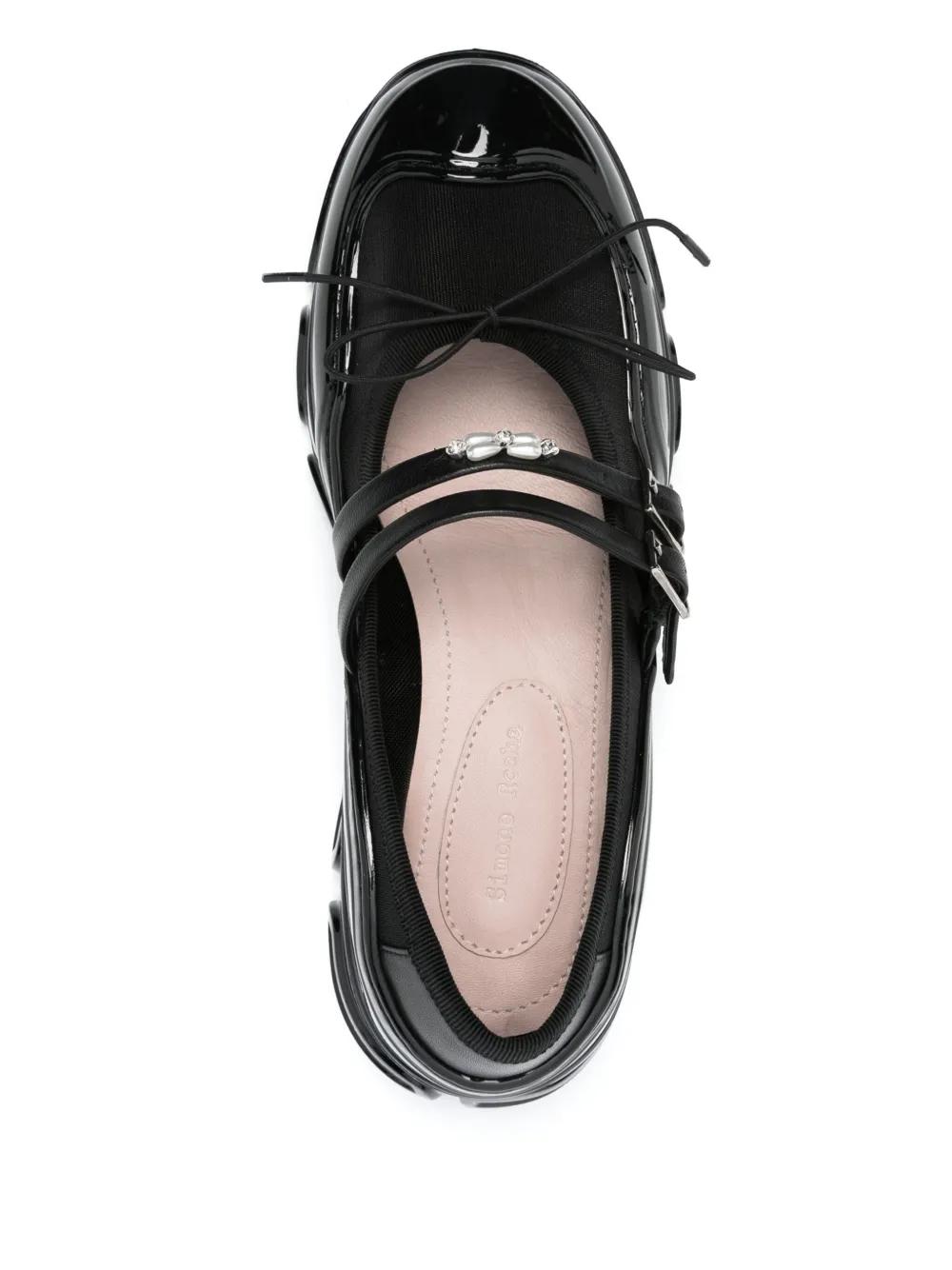 Simone Rocha Tracker Ballet Flats in Black | Lyst