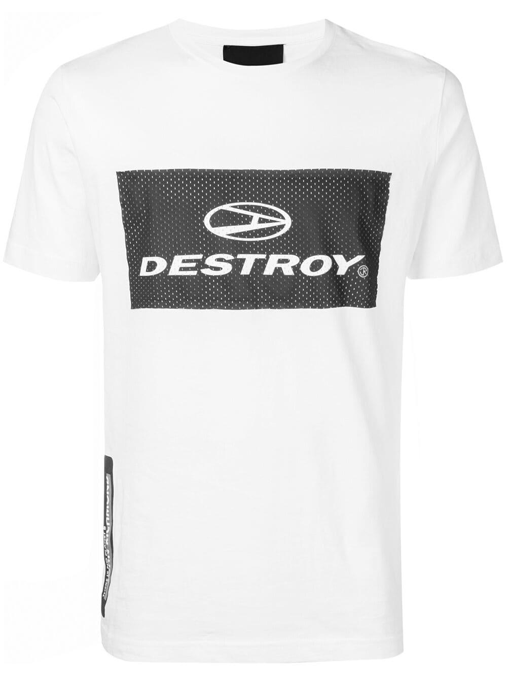 John Richmond Cotton Destroy T-shirt in White for Men - Lyst