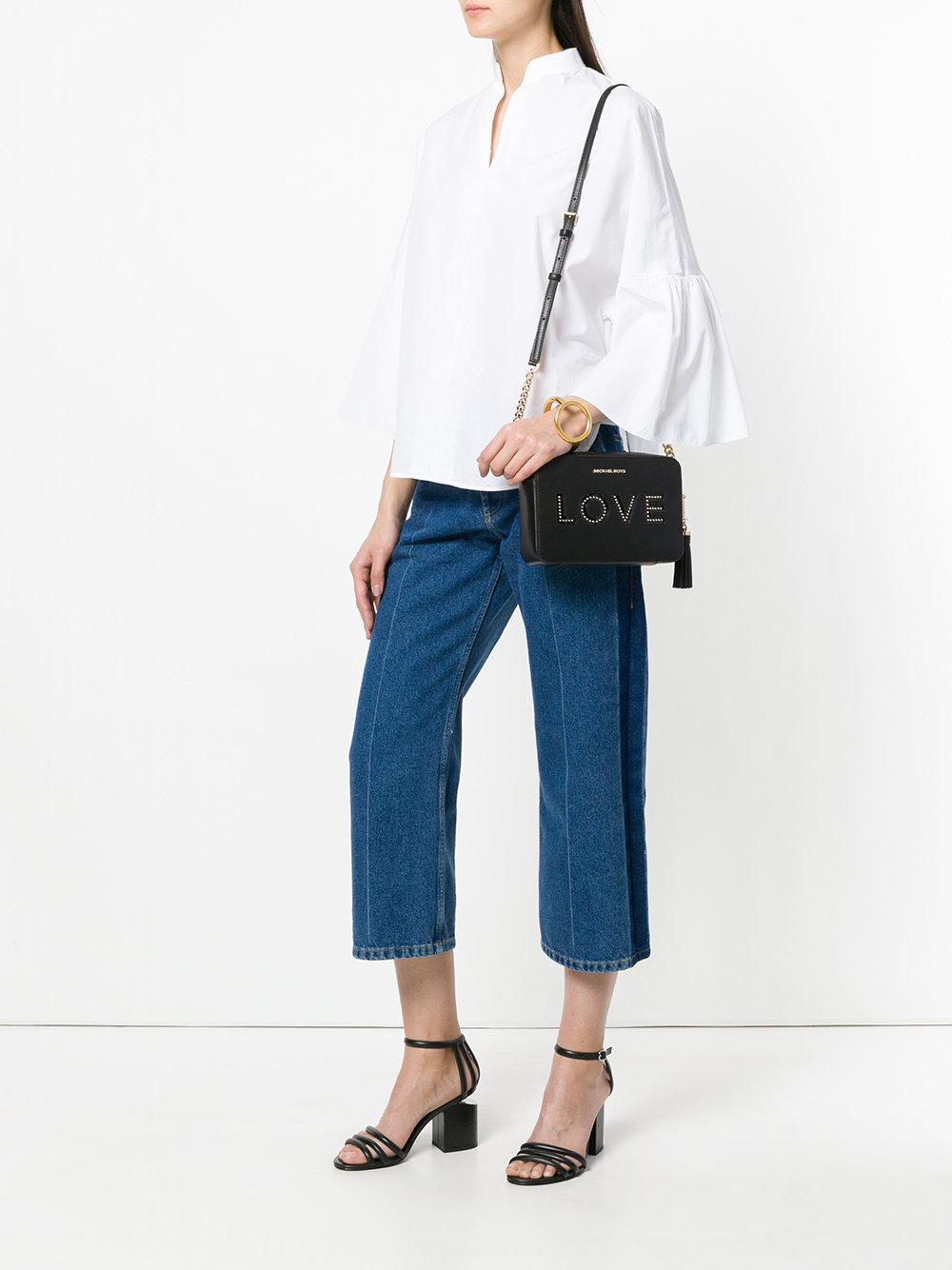 michael kors ginny crossbody bolsa black