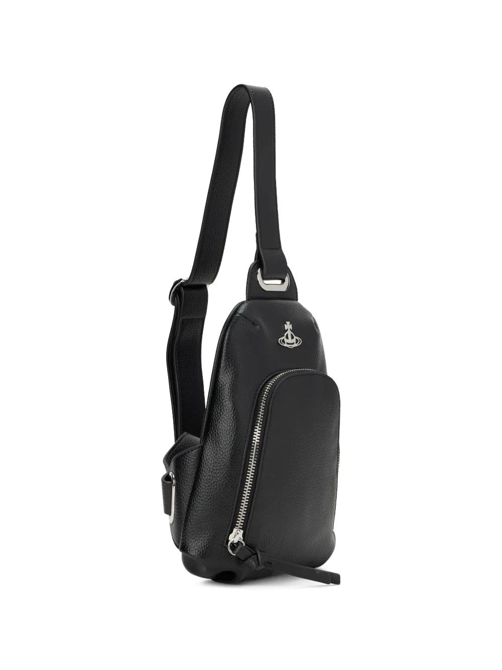 Vivienne Westwood Orb-Detail Zip-Fastening Backpack in Black | Lyst