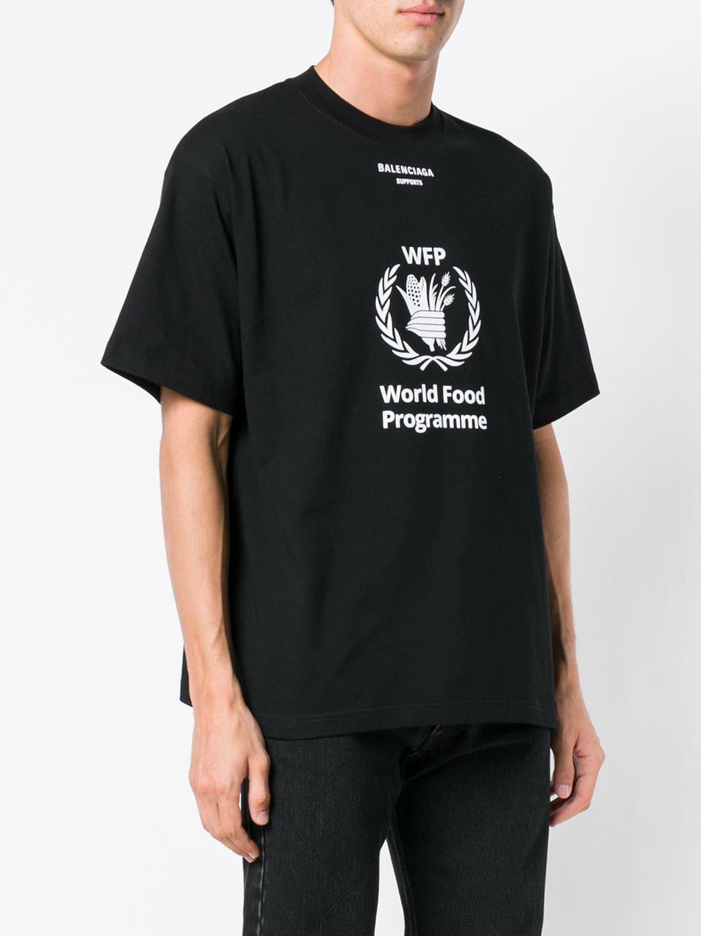 Balenciaga World Food Programme T-shirt in Black for Men - Lyst