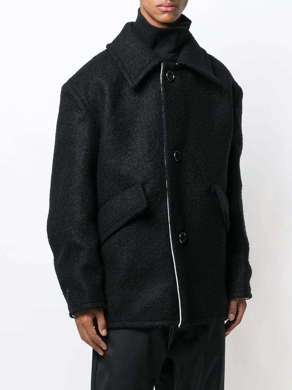 raf simons caban coat