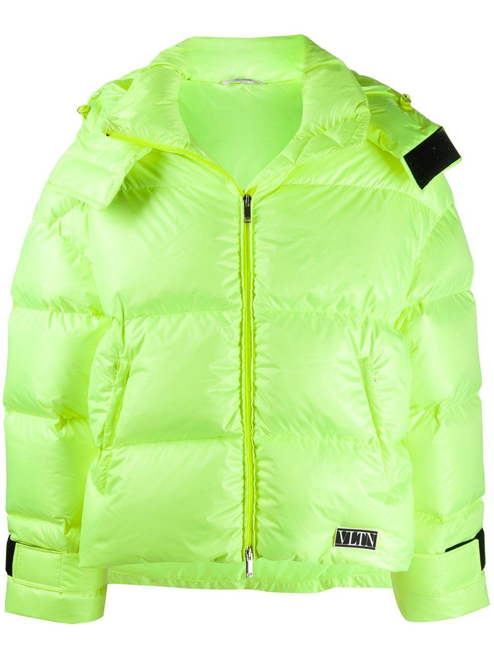 Valentino Padded Puffer Jacket in Green for Men | Lyst