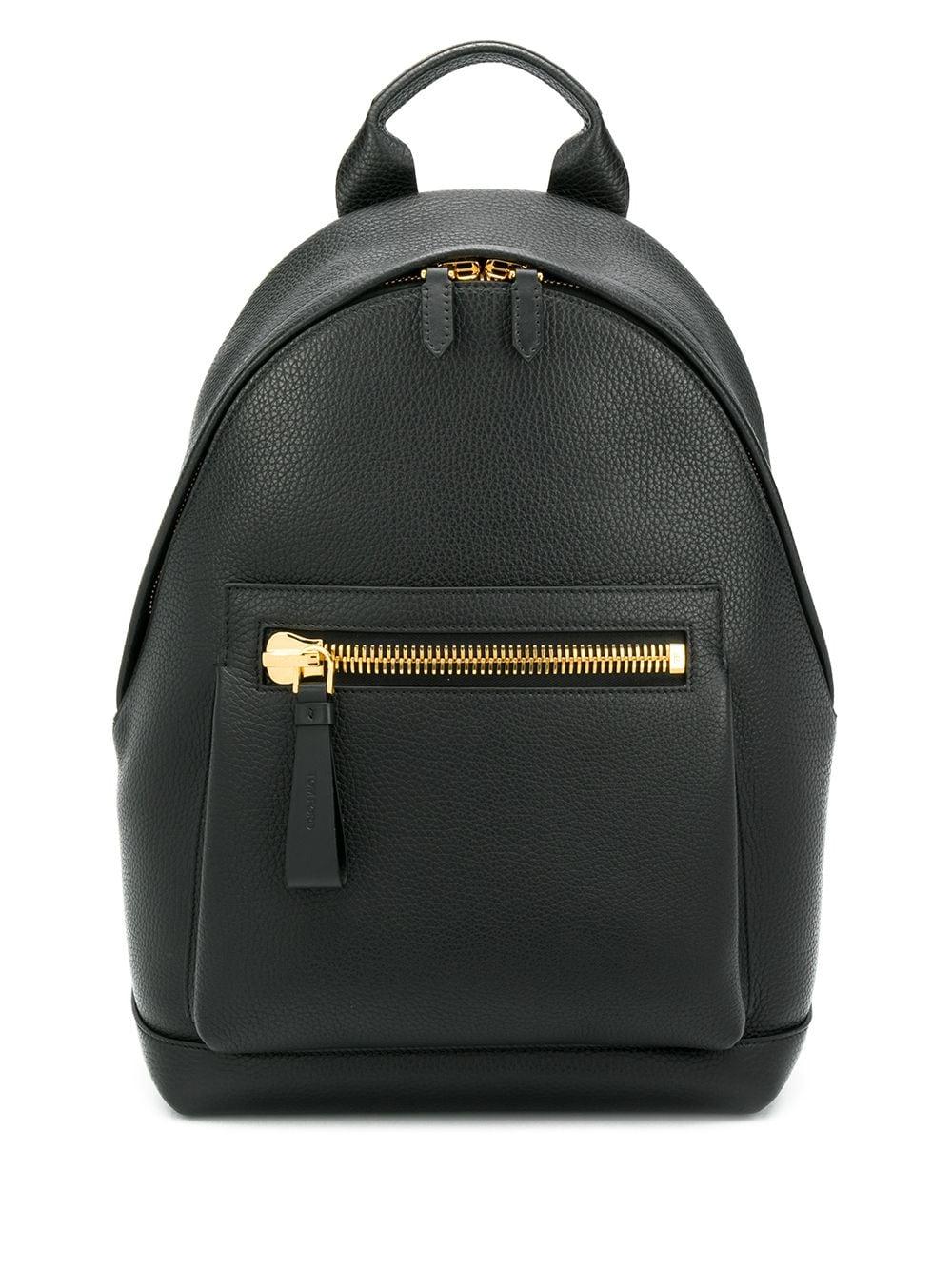 Tom Ford Leather Classic Zipped Backpack in Black for Men - Save 23% - Lyst