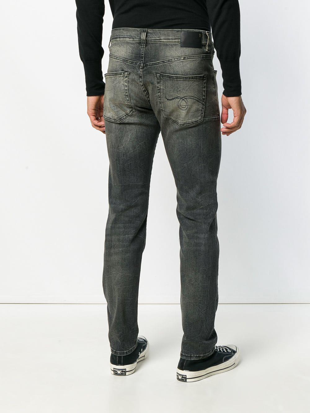 R13 Denim Skate Slim-fit Jeans in Grey (Gray) for Men - Lyst