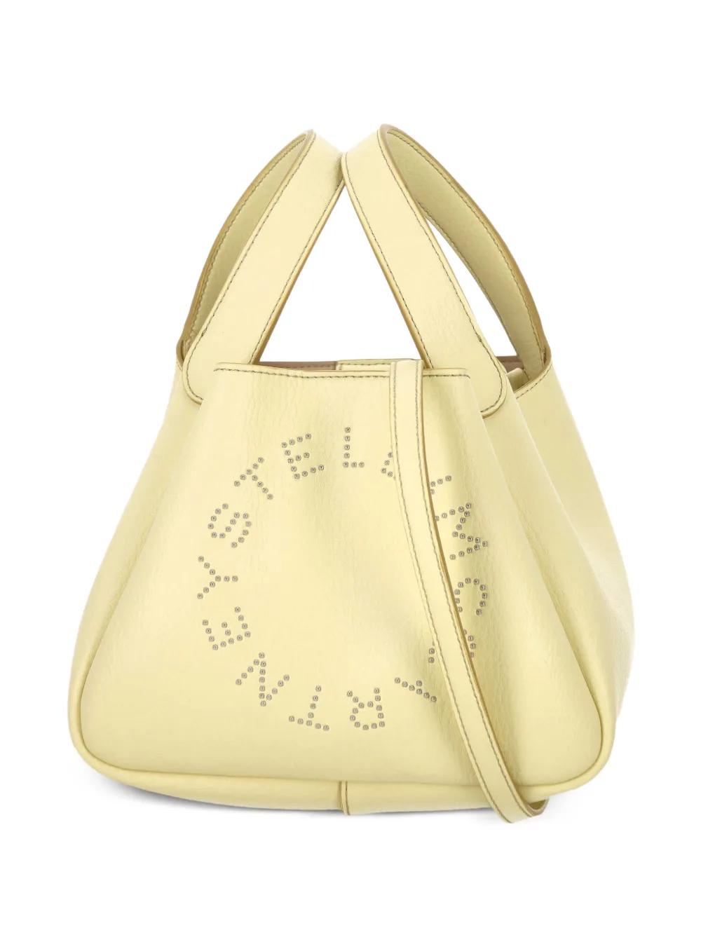 Stella McCartney Logo Double Top Handle Crossbody Bag in Yellow | Lyst