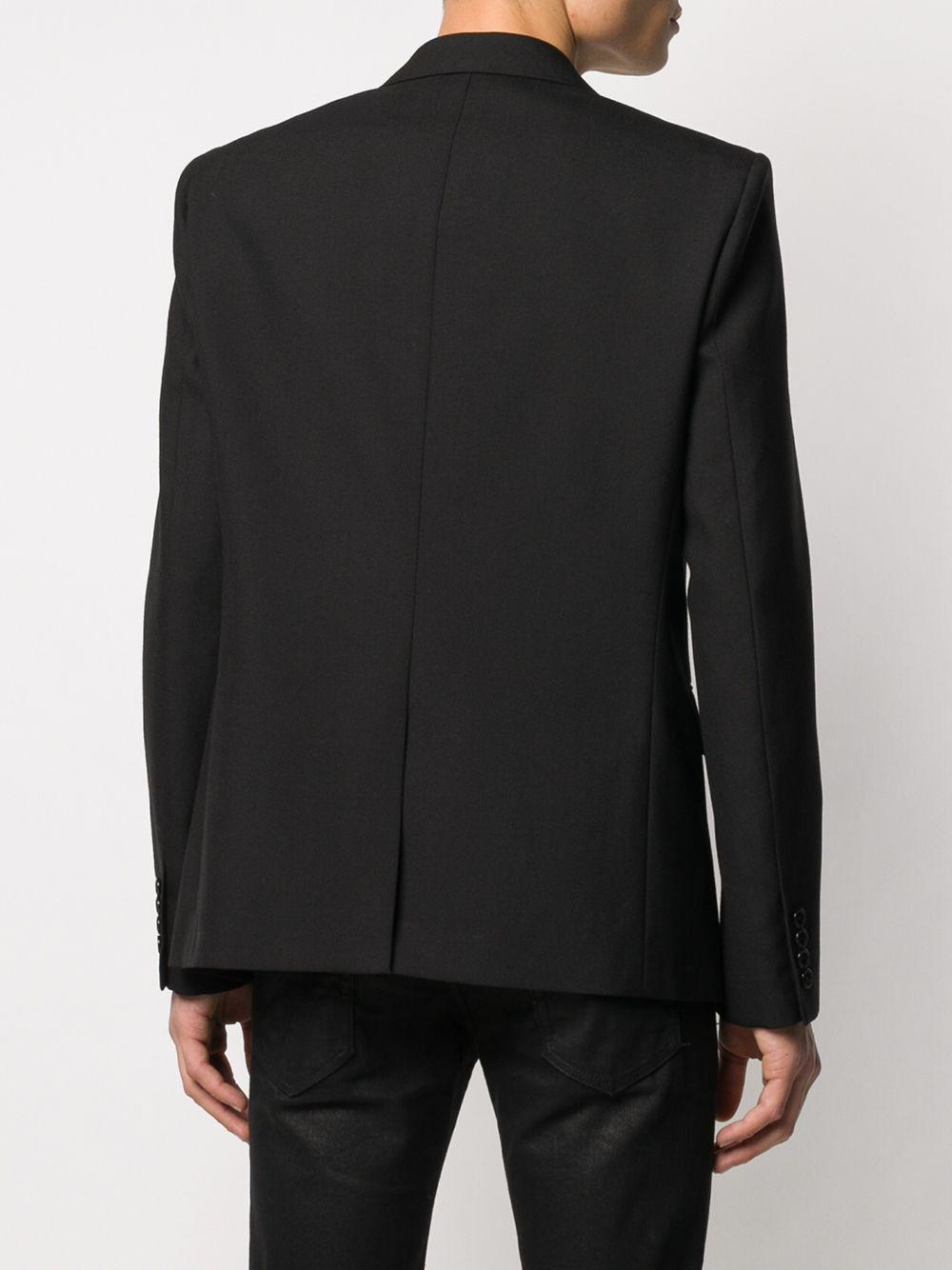 Saint Laurent Wool Single-breasted Blazer in Black for Men - Lyst