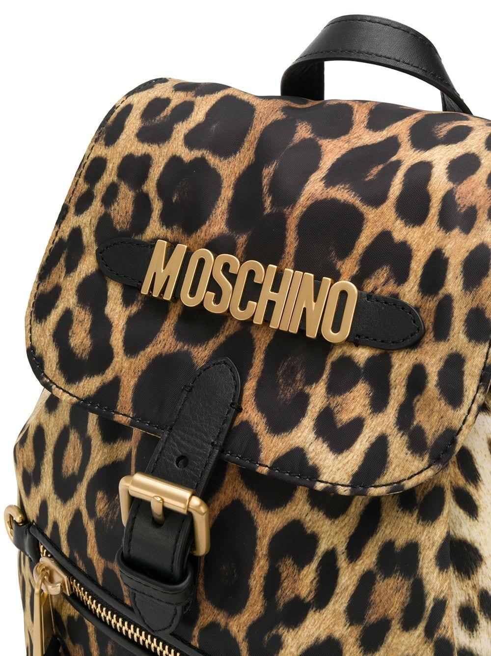 moschino leopard print bag