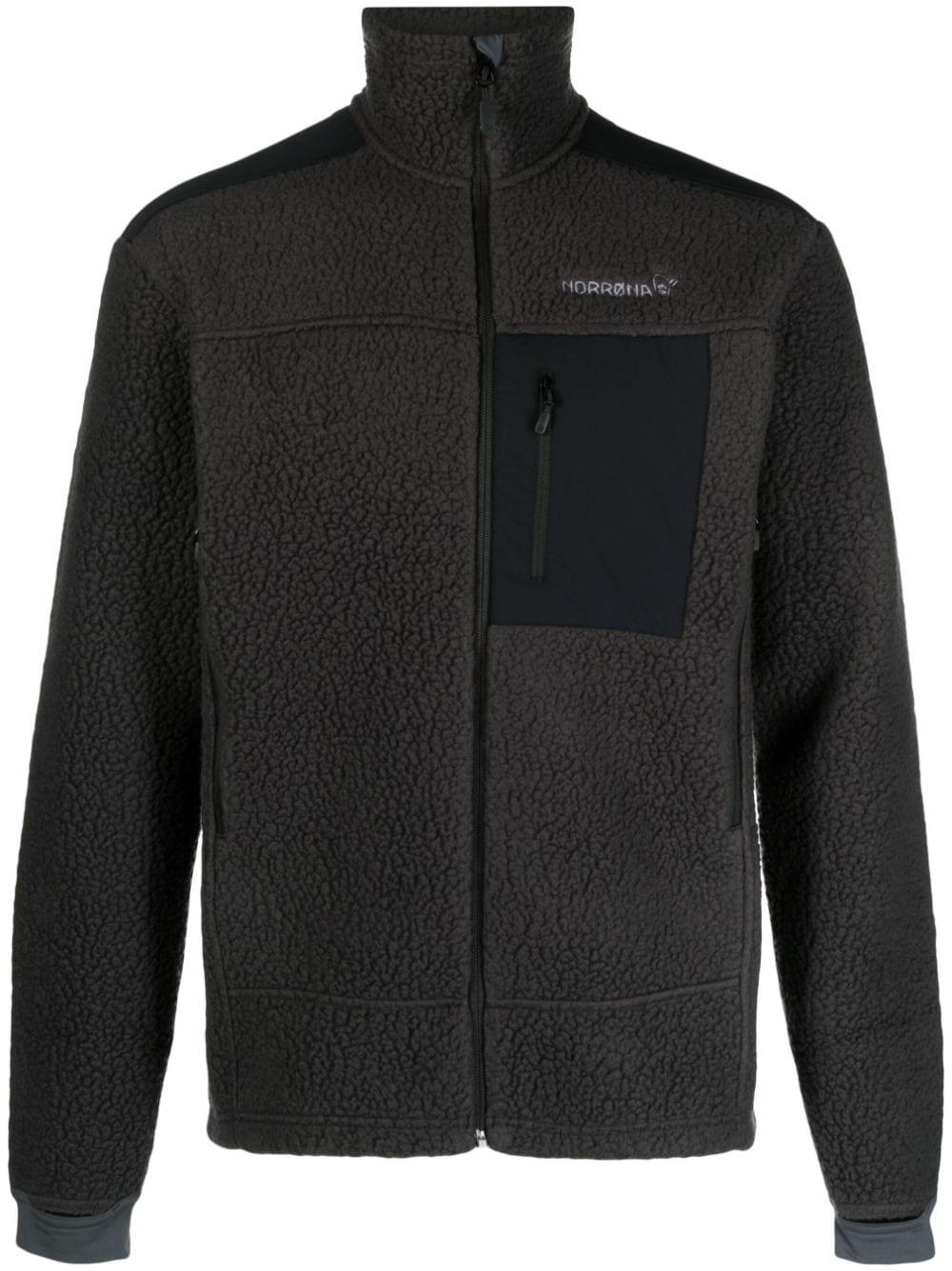 NORRØNA Trollveggen Thermal Pro Fleece-texture Jacket in Black for Men |  Lyst
