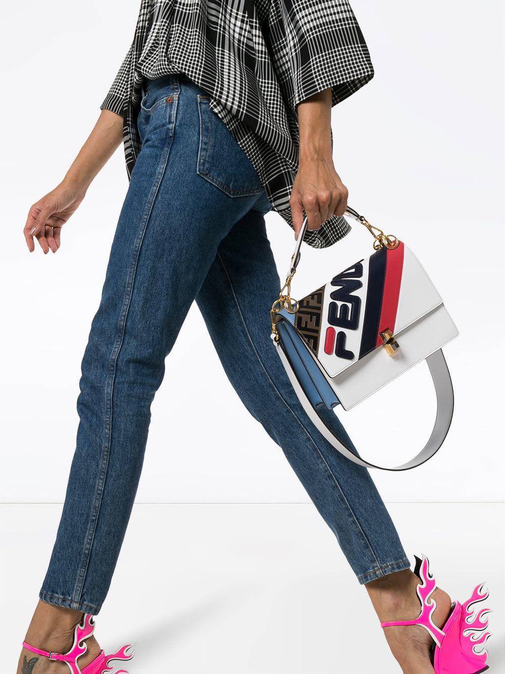 Fendi White Mania Kan I Bag Lyst Canada
