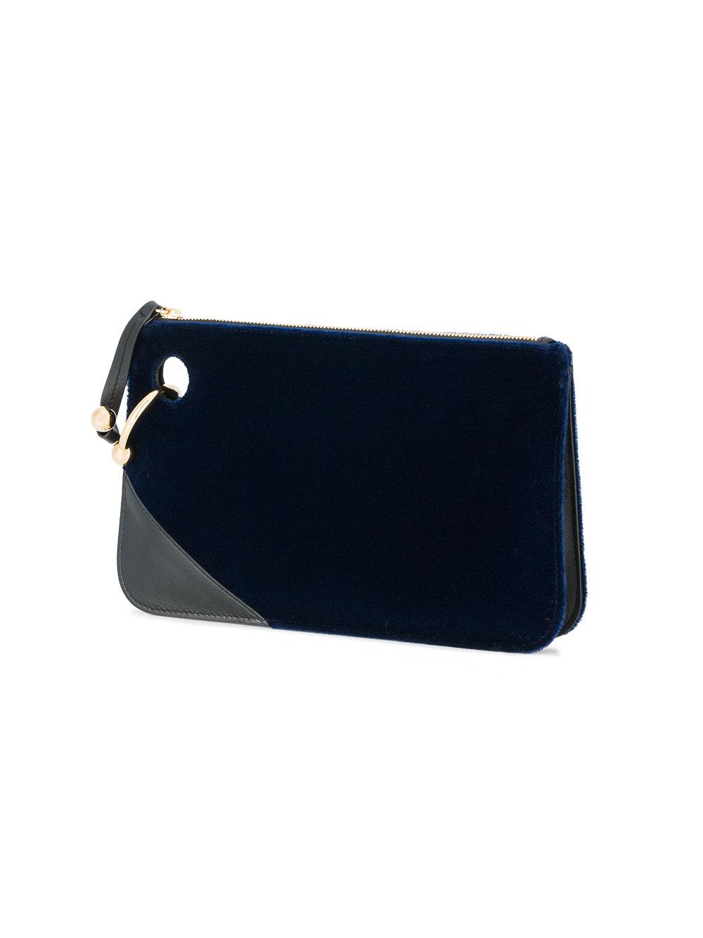 JW Anderson Clutch Con Dettaglio Piercing in Blue - Lyst