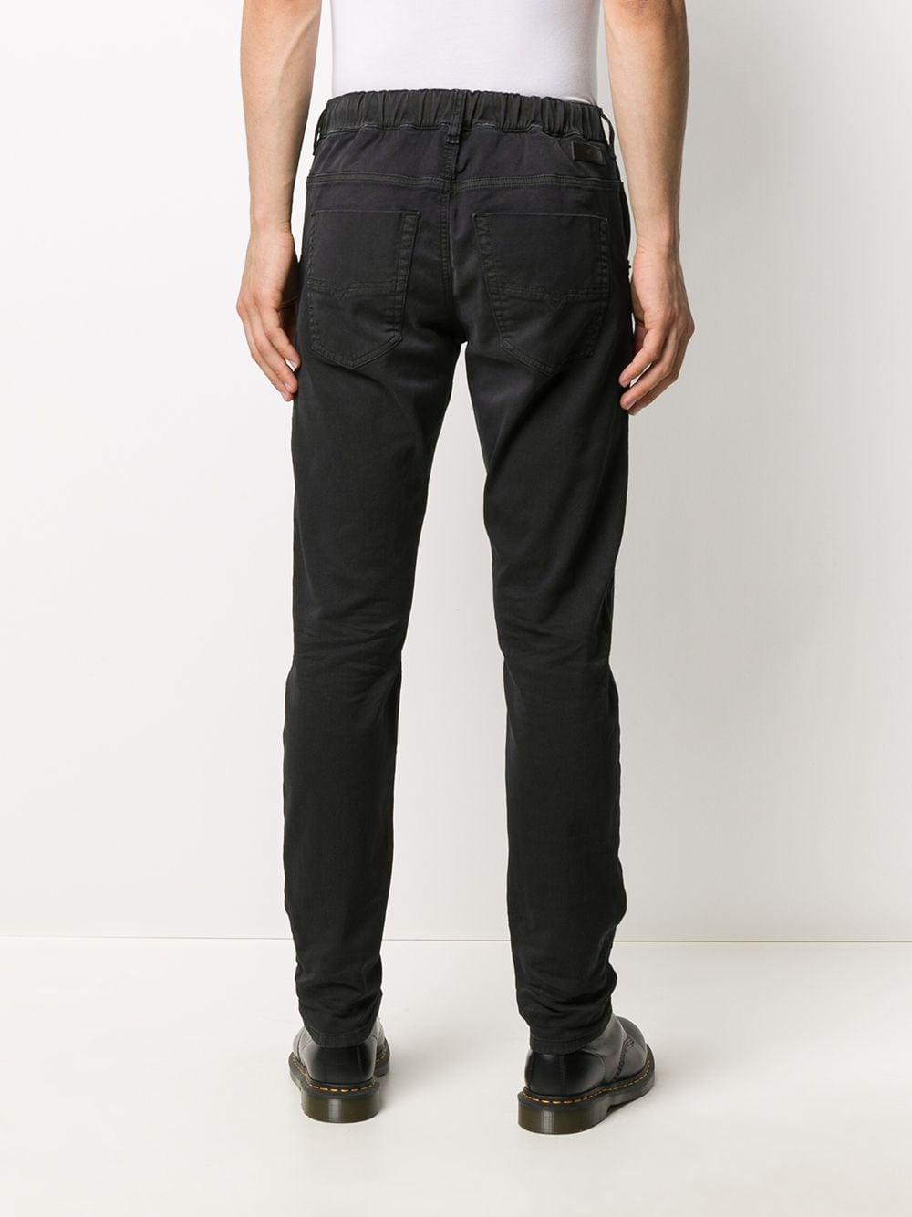 DIESEL Synthetic Krooley Low Rise Jeans in Black for Men - Lyst