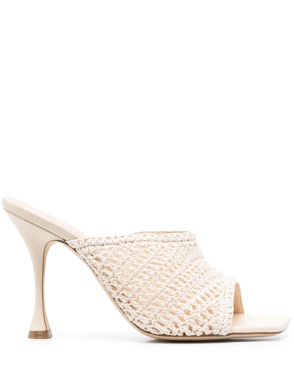 Magda Butrym 100mm Crochet Mules in Natural | Lyst