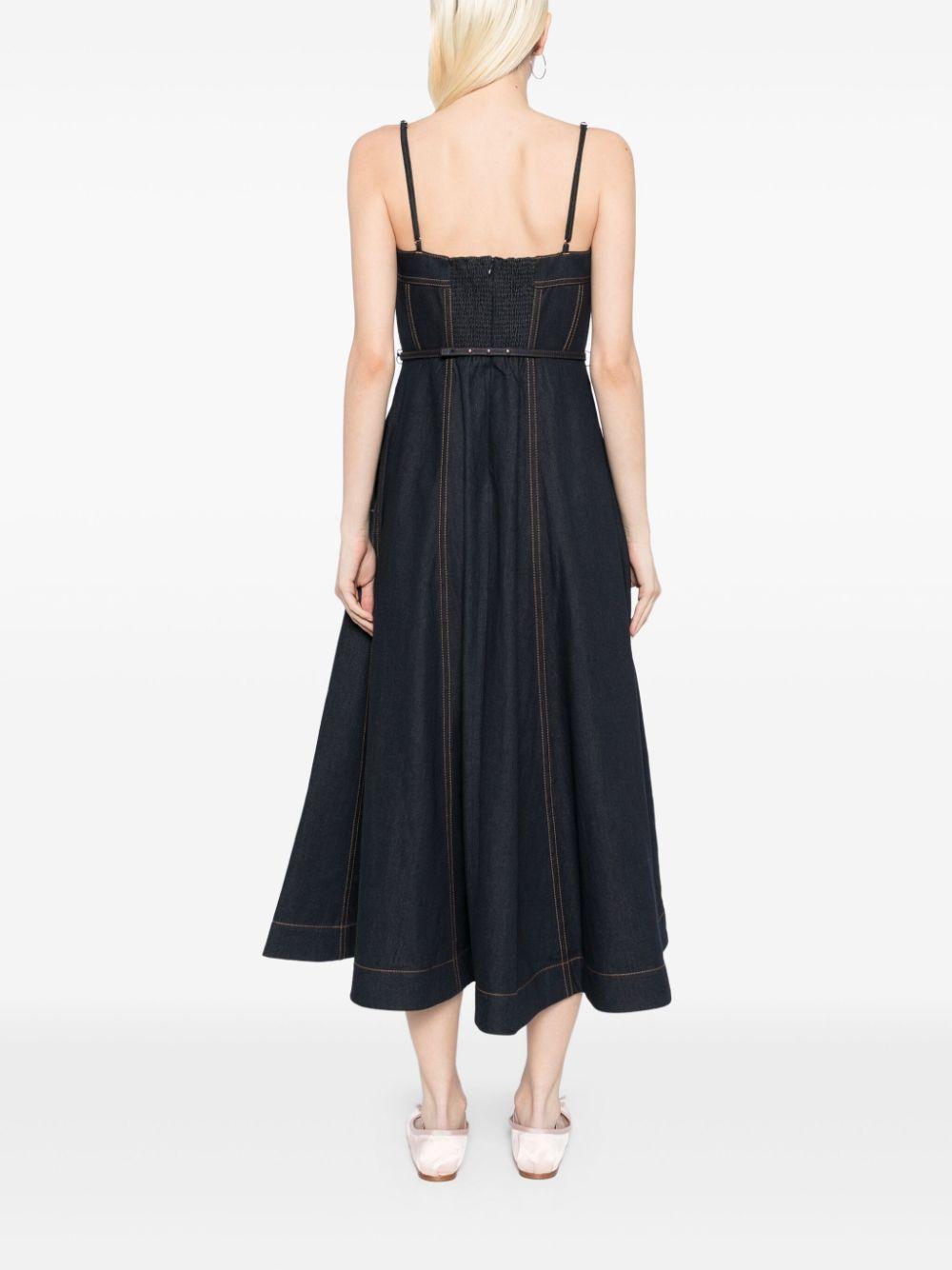 Zimmermann レディース ブラック コルセットドレス ワンピース