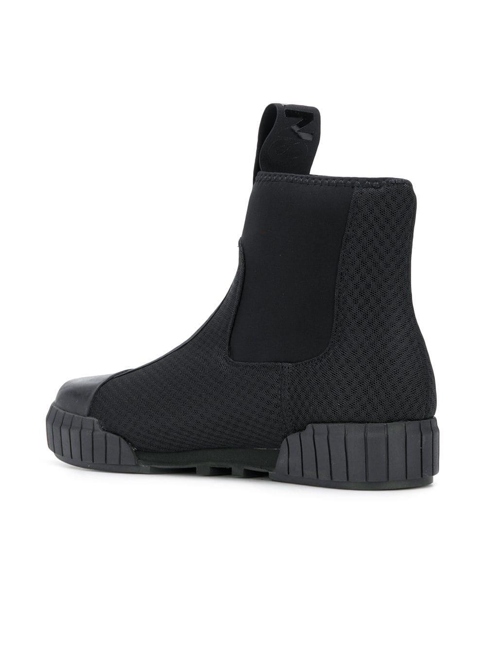 Calvin Klein Denim Ankle Boots in Black for Men - Lyst