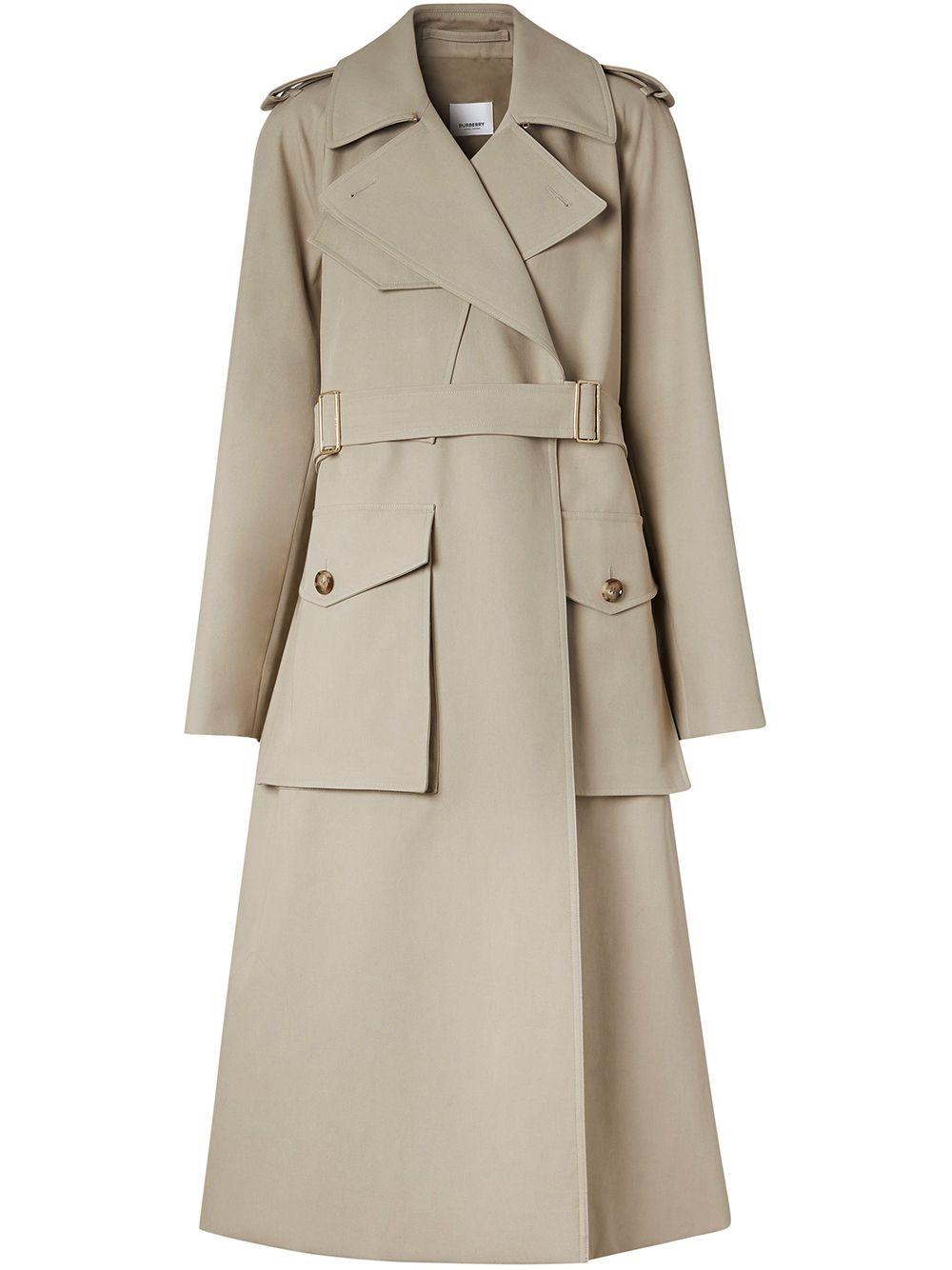 Burberry Cotton Tielocken Belted Coat 