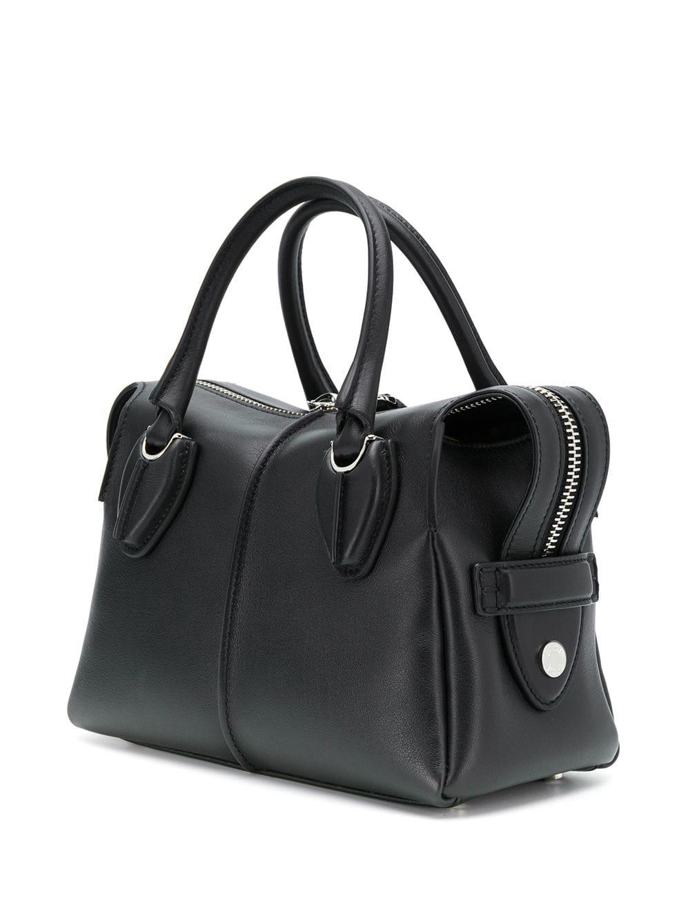 Tod's Leather D-styling Mini Tote Bag in Black - Save 18% - Lyst