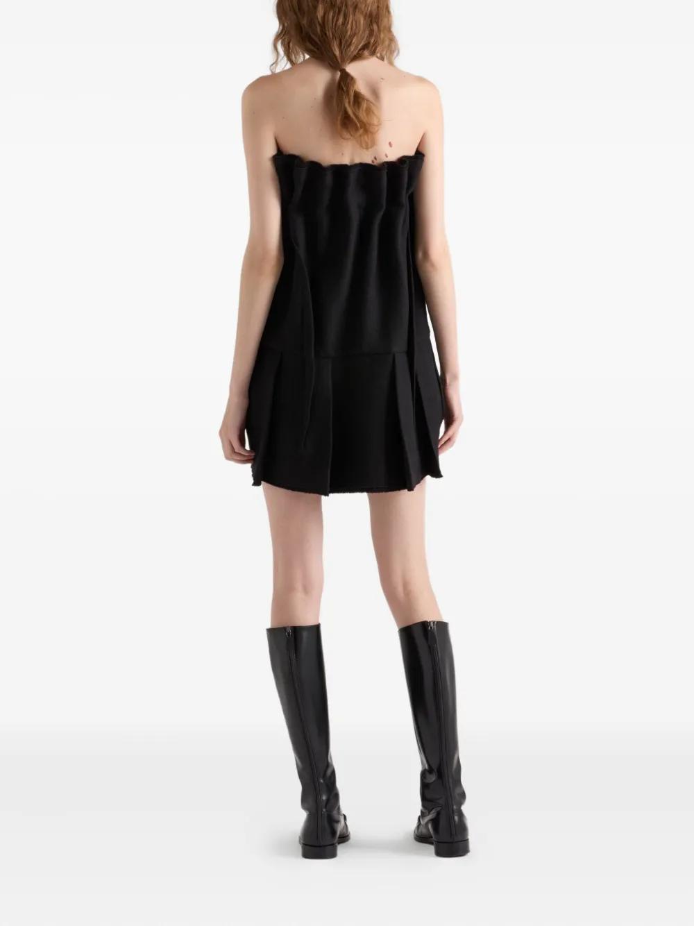 ワンピース PRADA BLACK VELVET MINI DRESS WITH BOWS Prada Mini Dress | Pickle