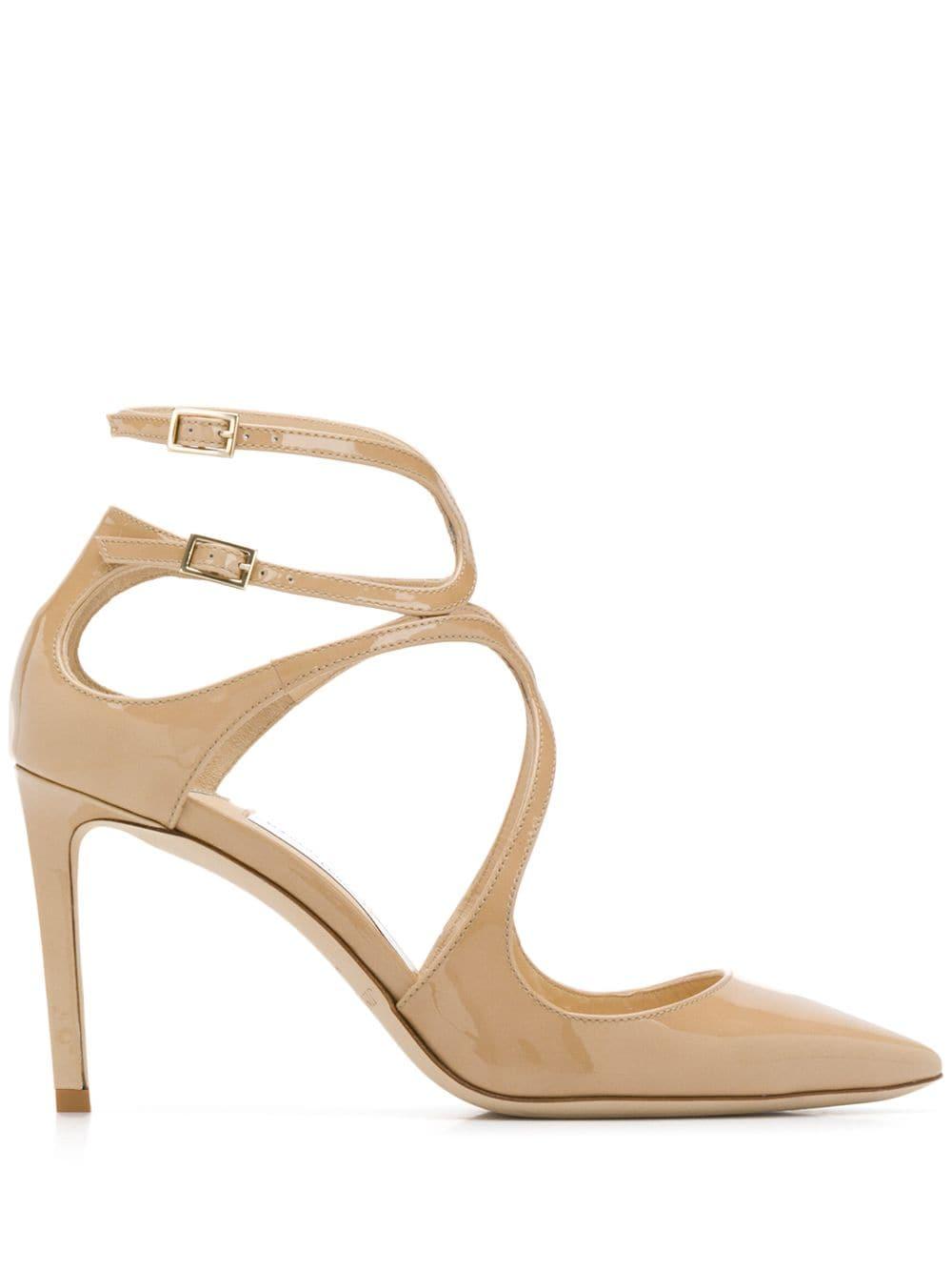 Jimmy Choo Leather Lancer 85 Pumps in Natural Lyst