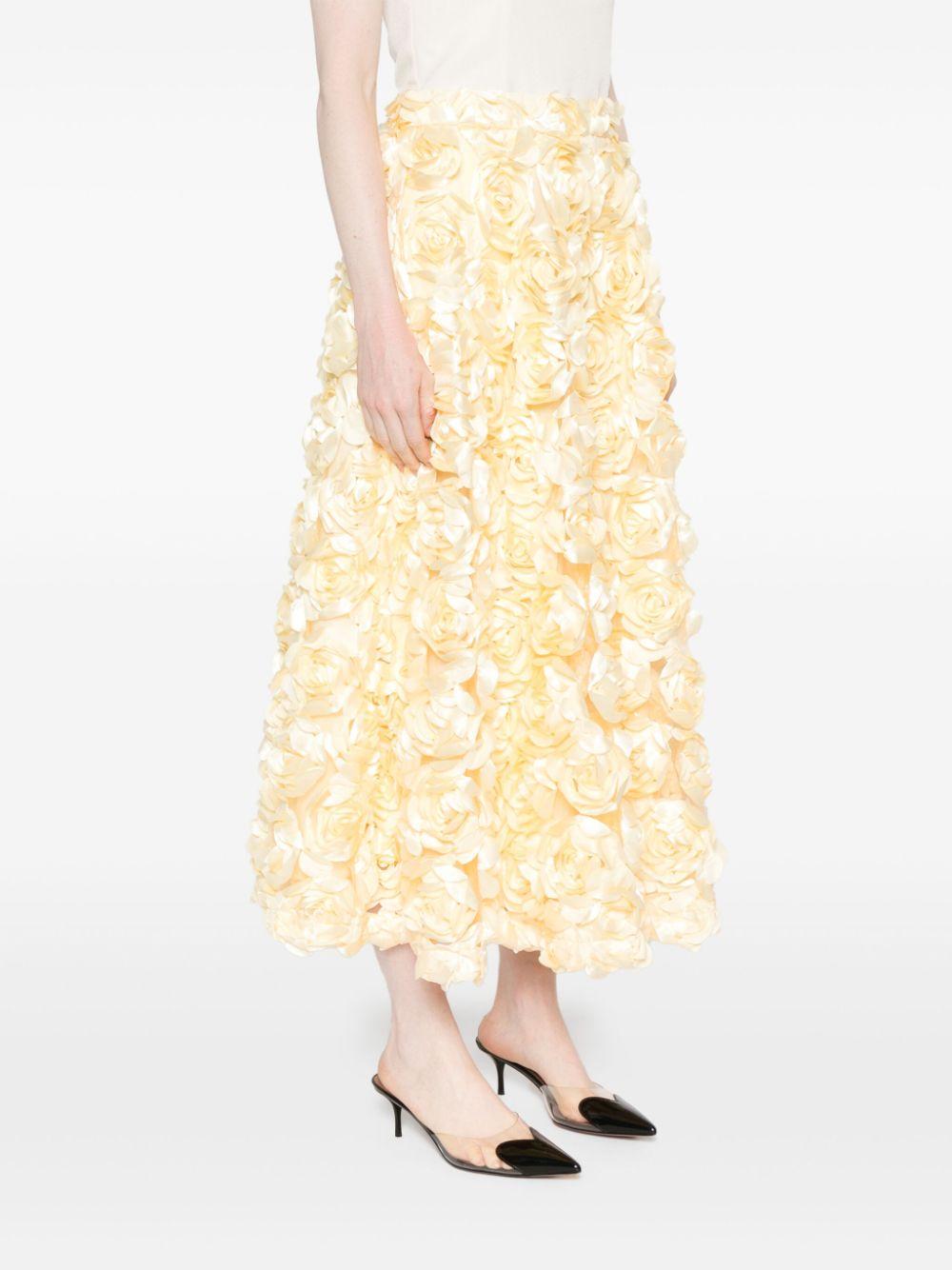 ROTATE BIRGER CHRISTENSEN Sun Maxi Skirt in Yellow | Lyst