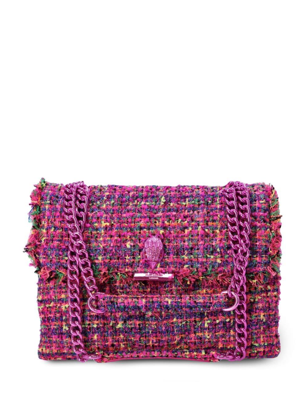 Kurt Geiger Large Tweed Kensington Bag in Purple Lyst