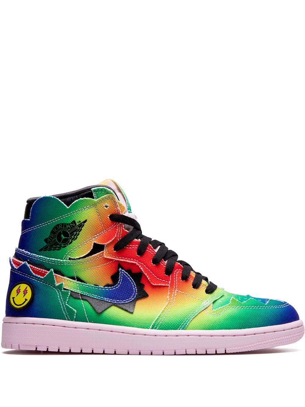 Nike Leer Air 1 Retro High J. Balvin Sneakers in het Blauw voor heren |  Lyst NL
