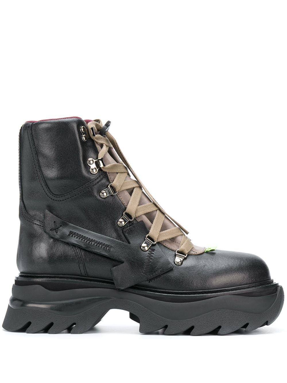 Off-White c/o Virgil Abloh Equipment Platform Boots in Black for Men | Lyst