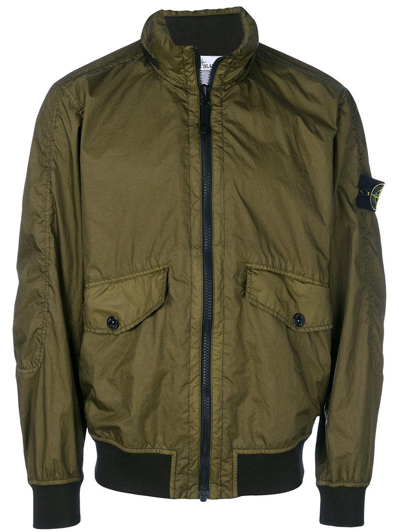 stone island membrana green