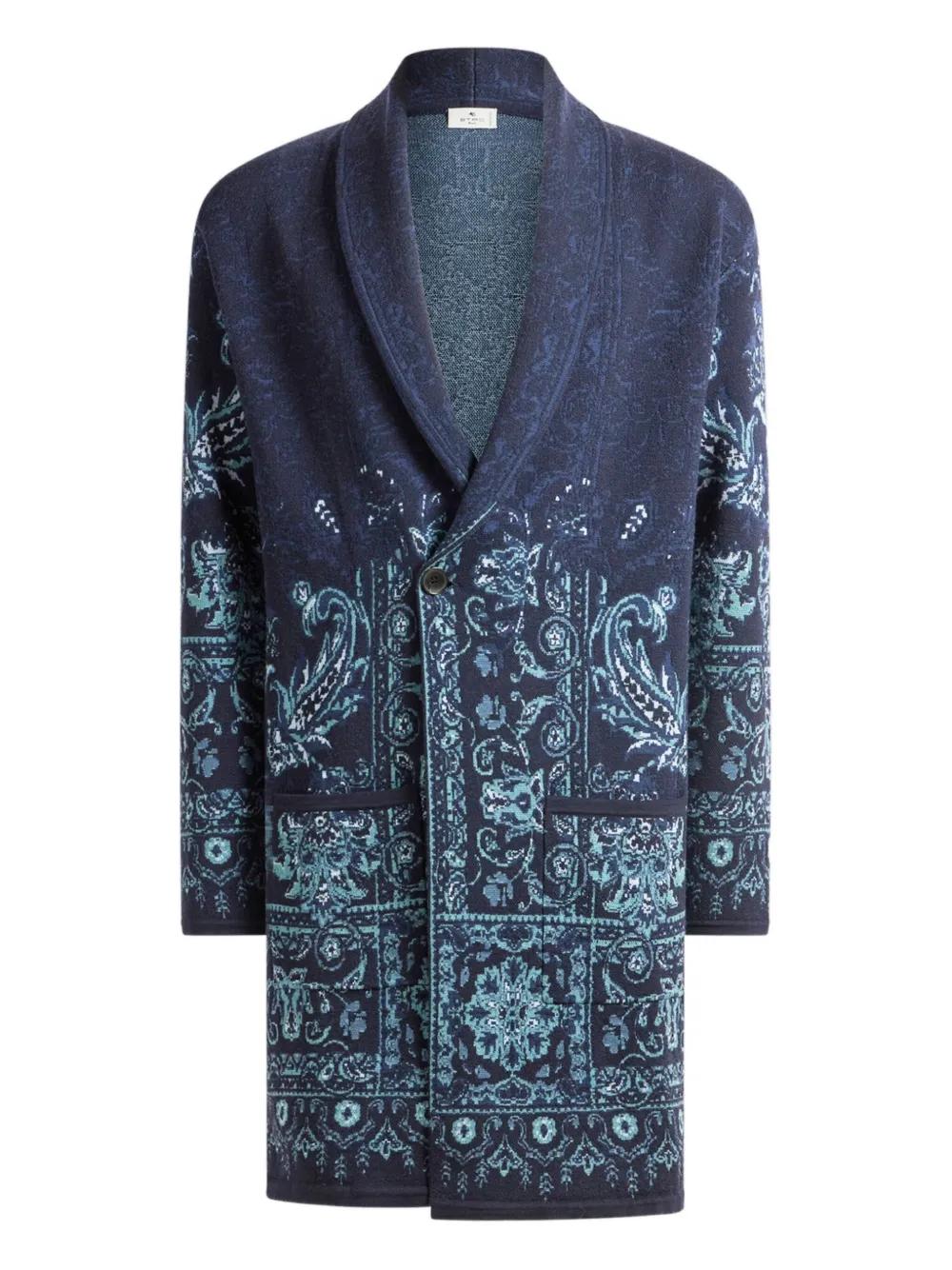 Men's Cardigans Etro Jacquard Cardigan Etro Jacquard Wool