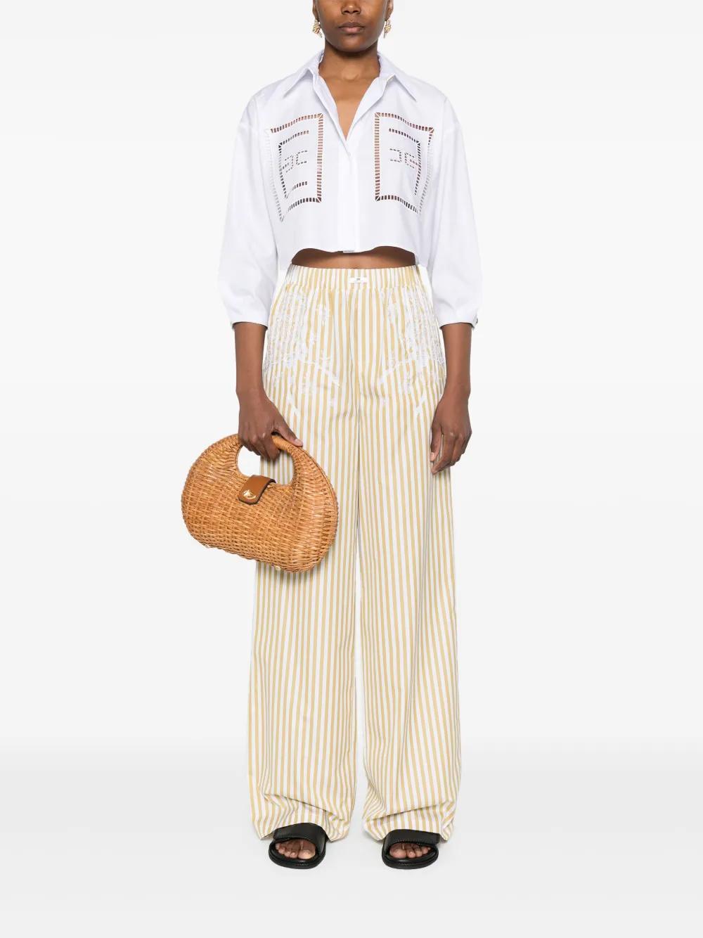 ELISABETTA FRANCHI エリザベスフランキ カットソー トップス レディース Tops Sage green ELISABETTA FRANCHI エリザベスフランキ カジュアルパンツ ボトムス