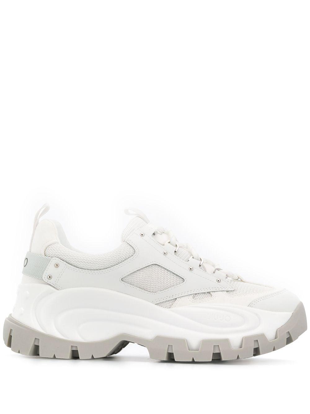Liu Jo Leather Wave Low-top Sneakers in White - Lyst