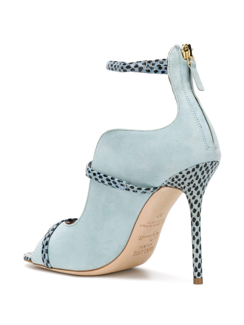 Malone Souliers High Heel Sandals in Blue - Lyst