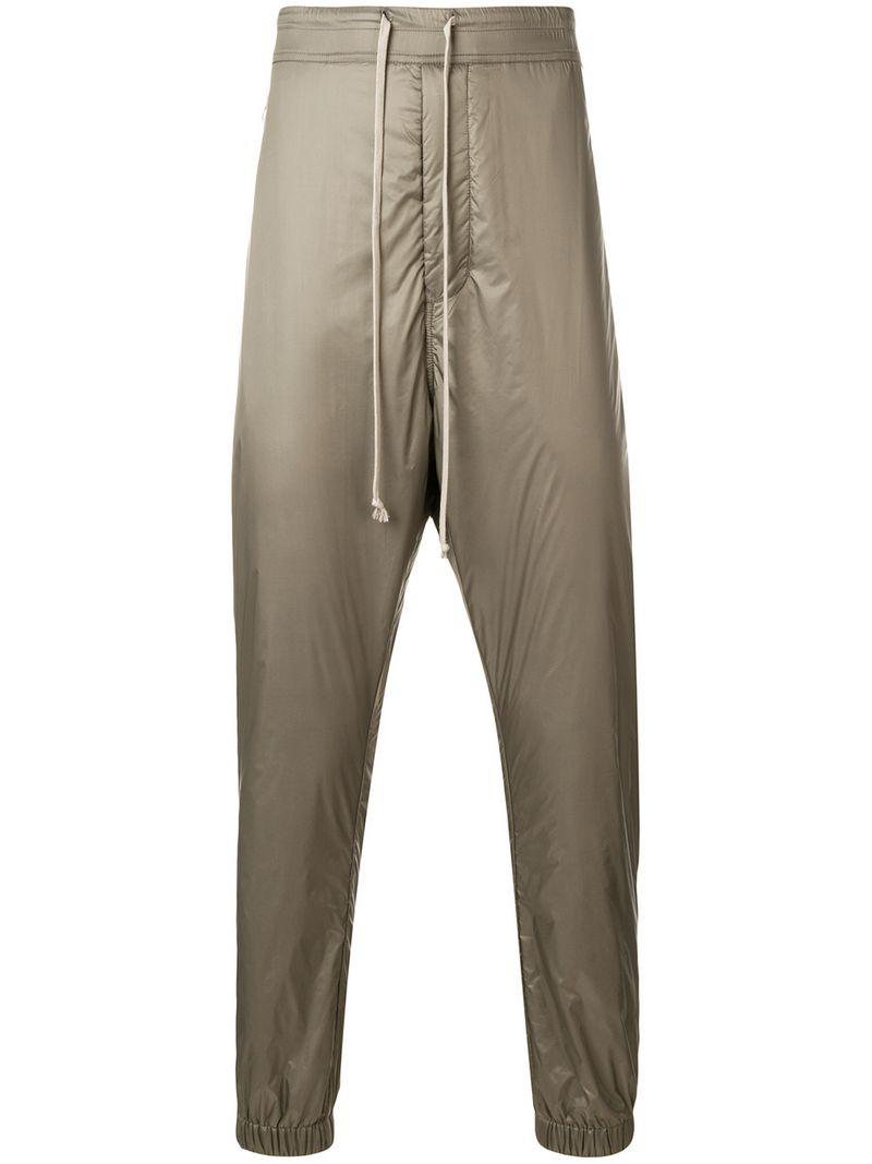 Rick Owens Synthetic Drawstring Nylon Track Pants in Gray for Men - Lyst