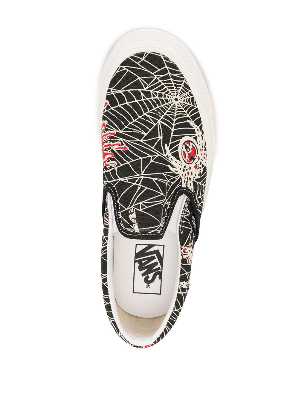 Vans Spider Web Slip-on Sneakers in Black for Men | Lyst
