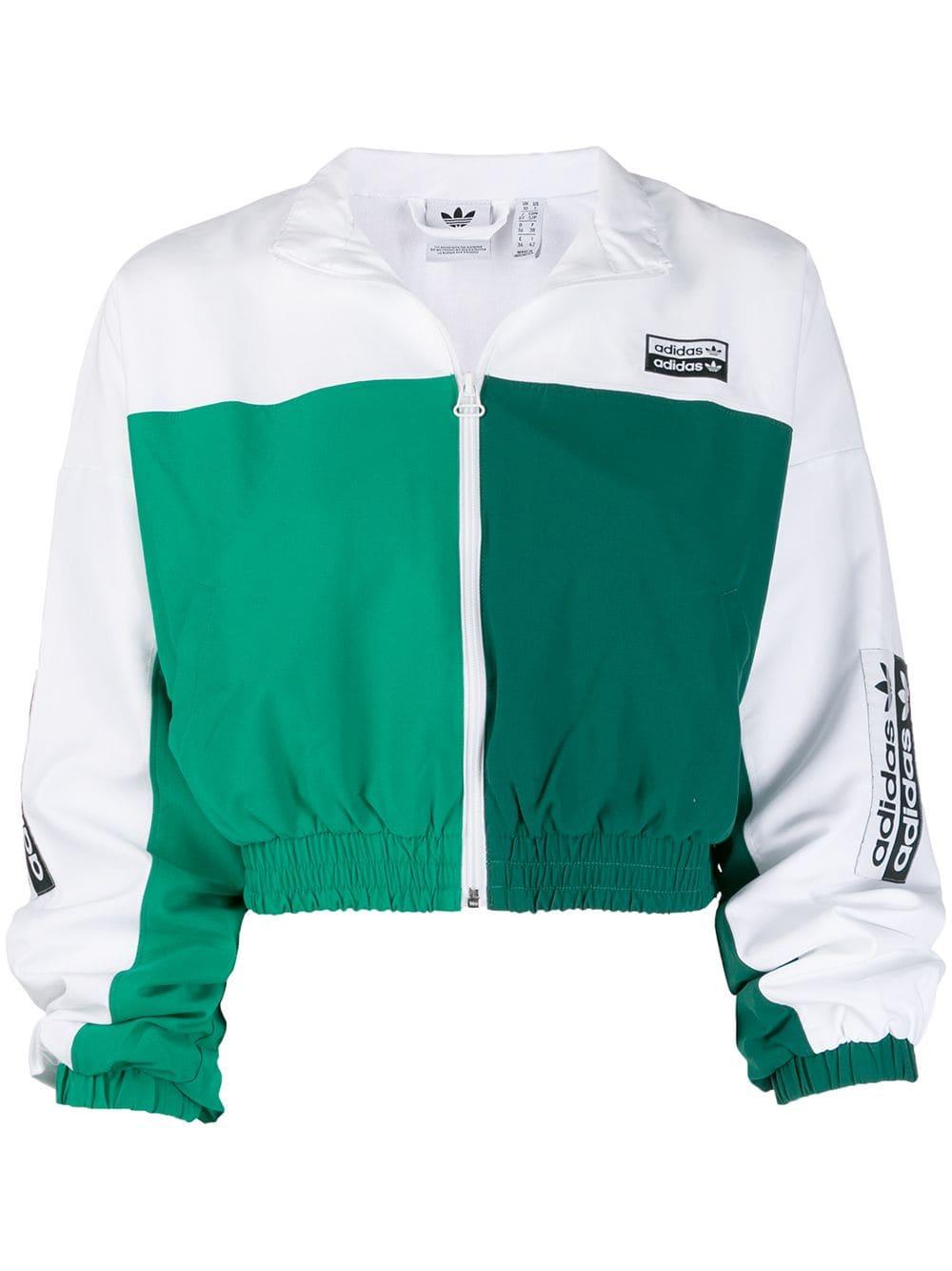 adidas Cropped Track Jacket in | Lyst
