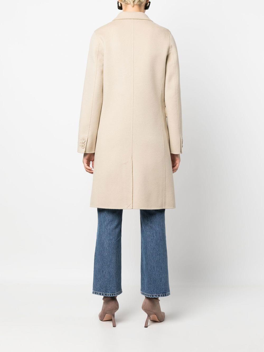 Paltò Double- Breasted Coat in Natural | Lyst