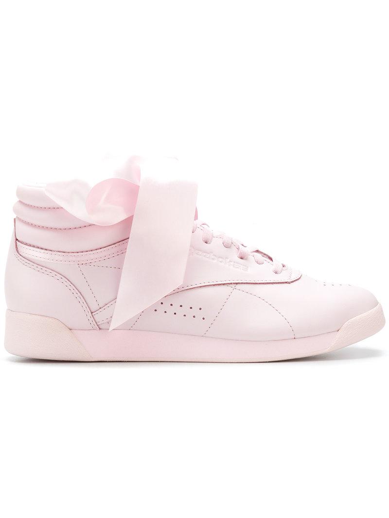 satin bow sneakers