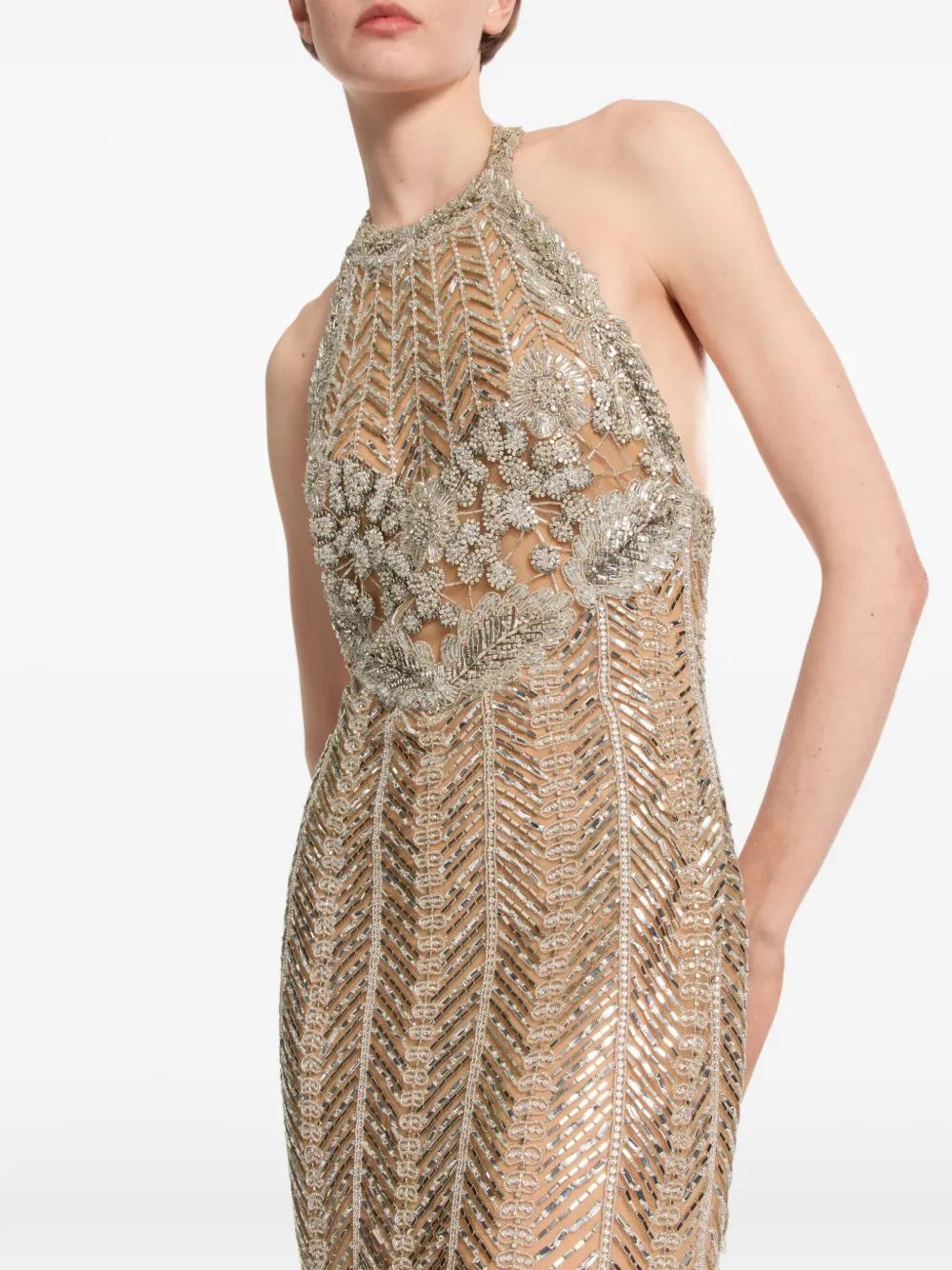 Elie Saab Bead-Embroidered Maxi Dress in White | Lyst UK Elie Saab Bead-Embroidered Maxi Dress in White | Lyst UK