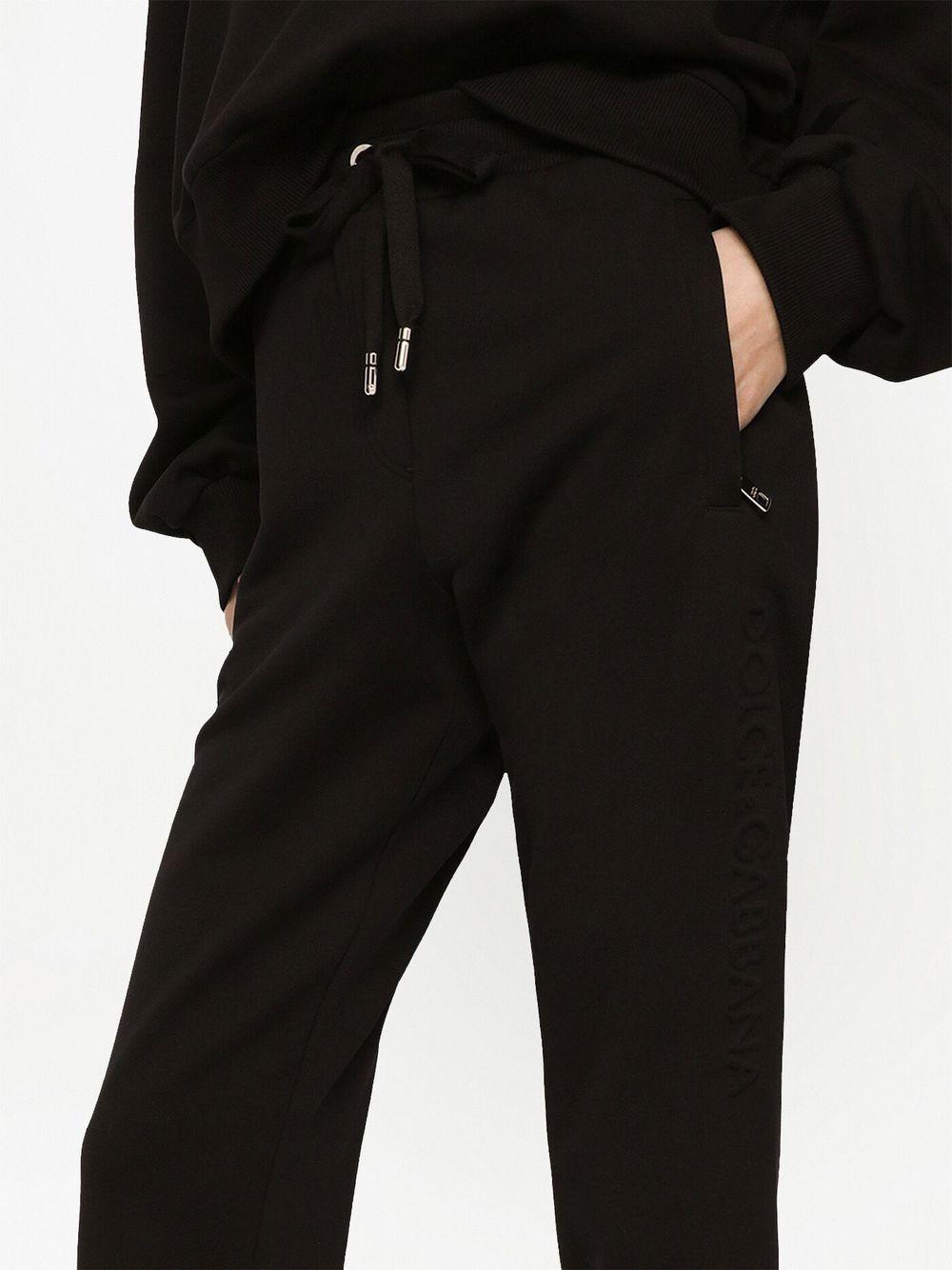 Dolce & Gabbana Jersey jogging Pants With Embossed Logo in Black | Lyst