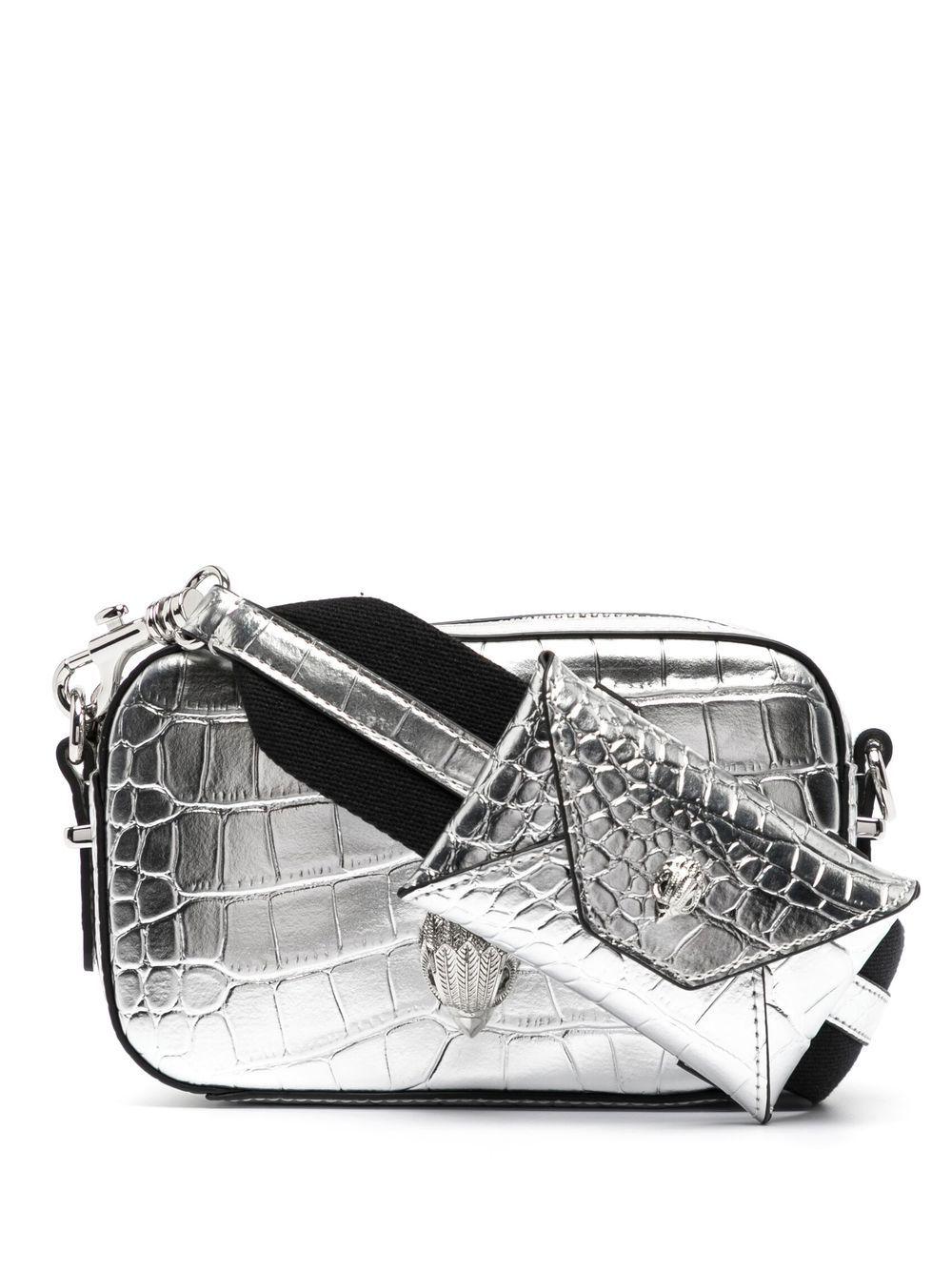 Kurt Geiger Shoreditch Embossed Camera Bag in Gray Lyst