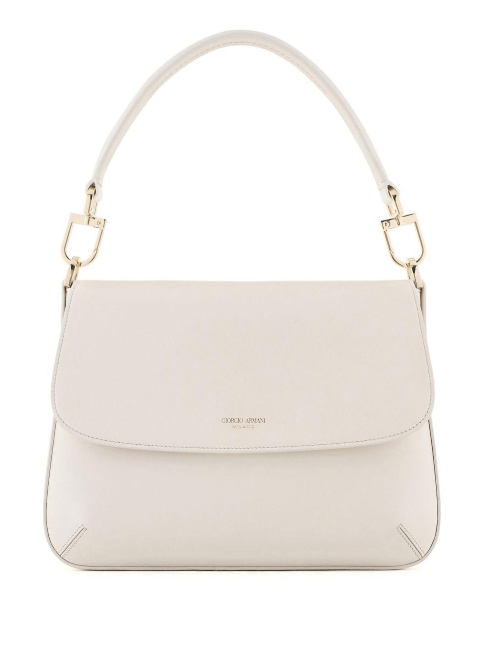 Giorgio Armani Prima Leather Shoulder Bag in Natural Lyst UK