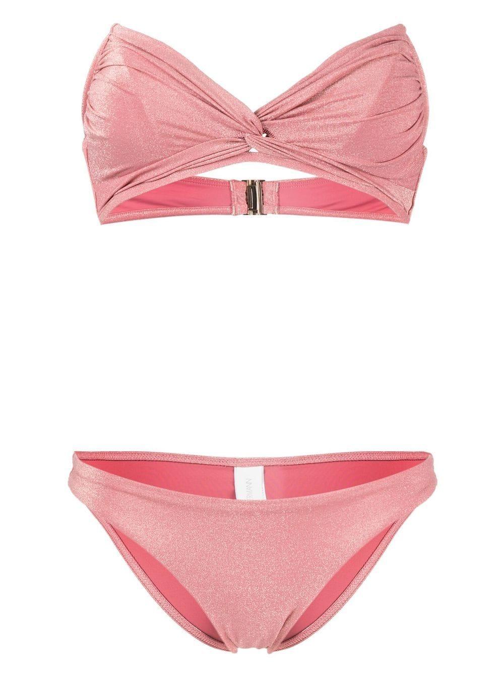 Zimmermann Ruched Bikini Set in Pink Lyst