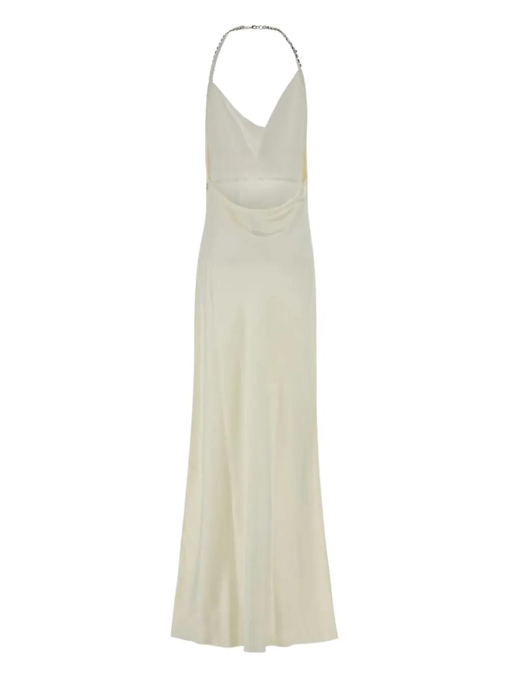 stella mccartney white halter neck dress Stella McCartney Dress woman - Yellow Cream | 6A05233FU302