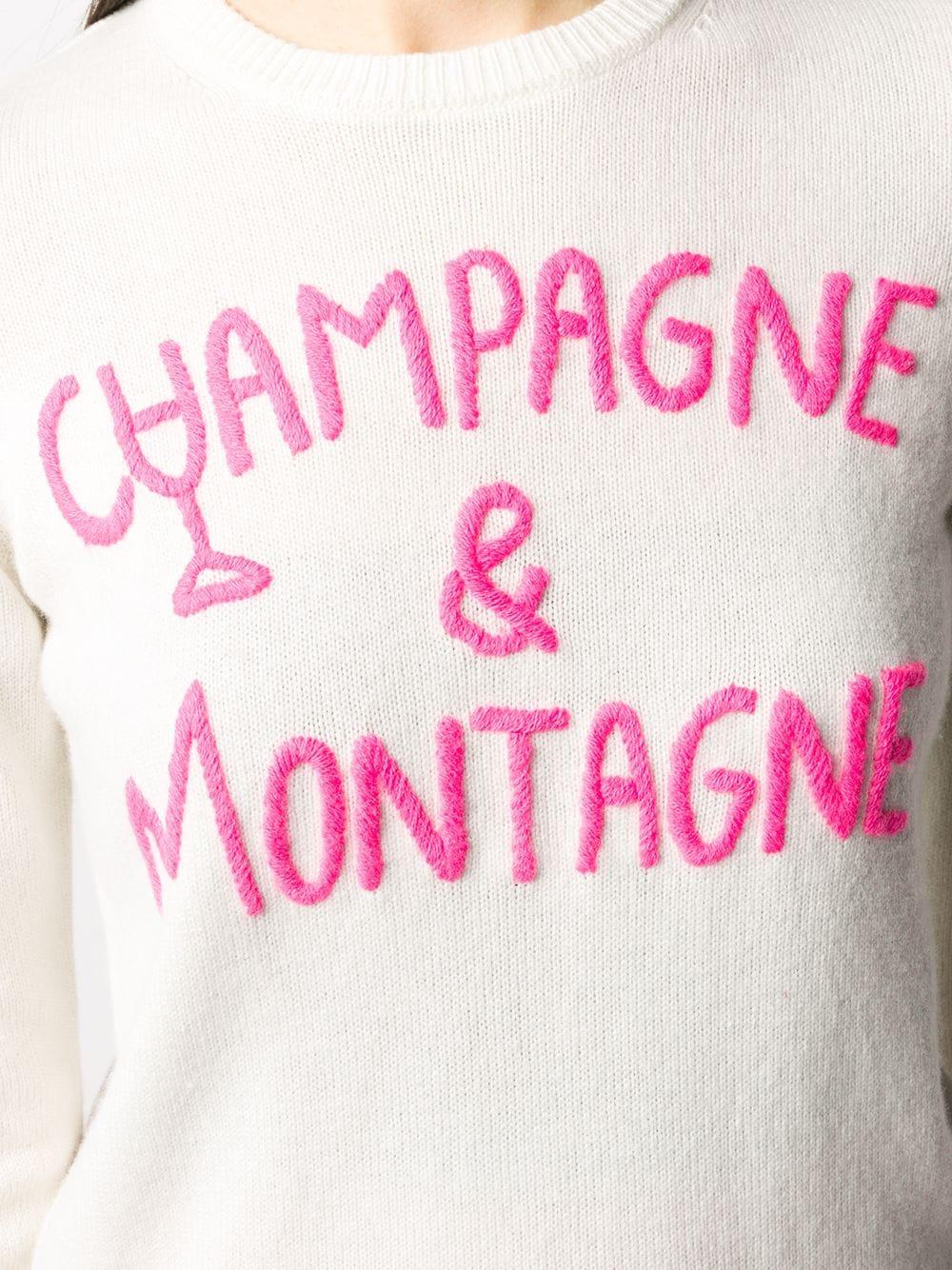 Maglione Champagne & Montagne di Mc2 Saint Barth in Bianco | Lyst