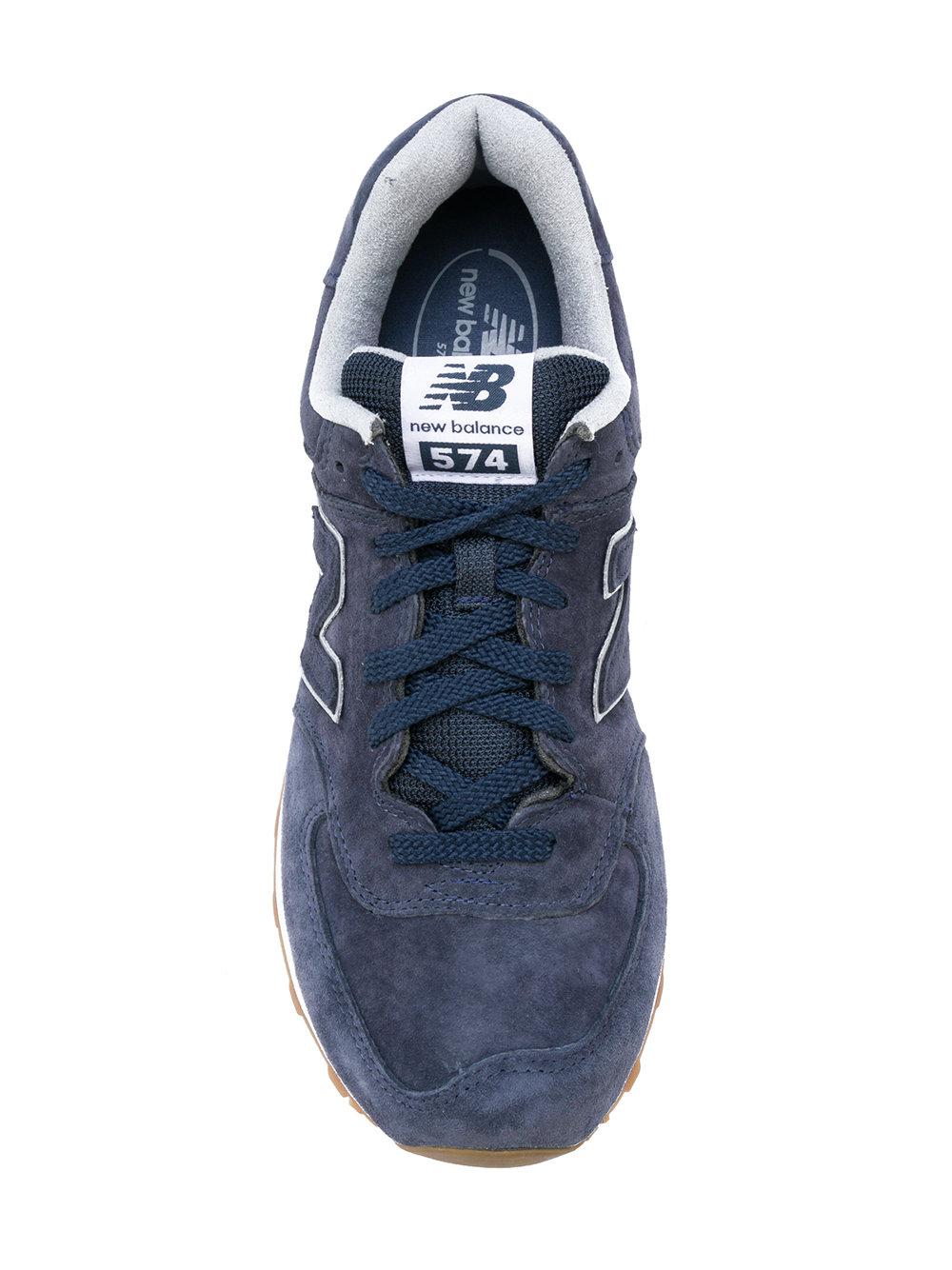 New Balance Suede Gum Pack 574 Sneakers in Blue for Men - Lyst