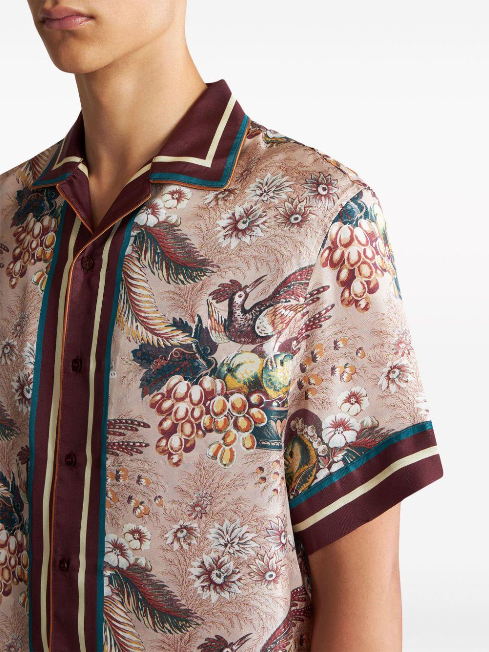 Etro IT 38 ペイズリーと花柄プリントのシルクシャツ Etro IT 38 ペイズリーと花柄プリントのシルクシャツ