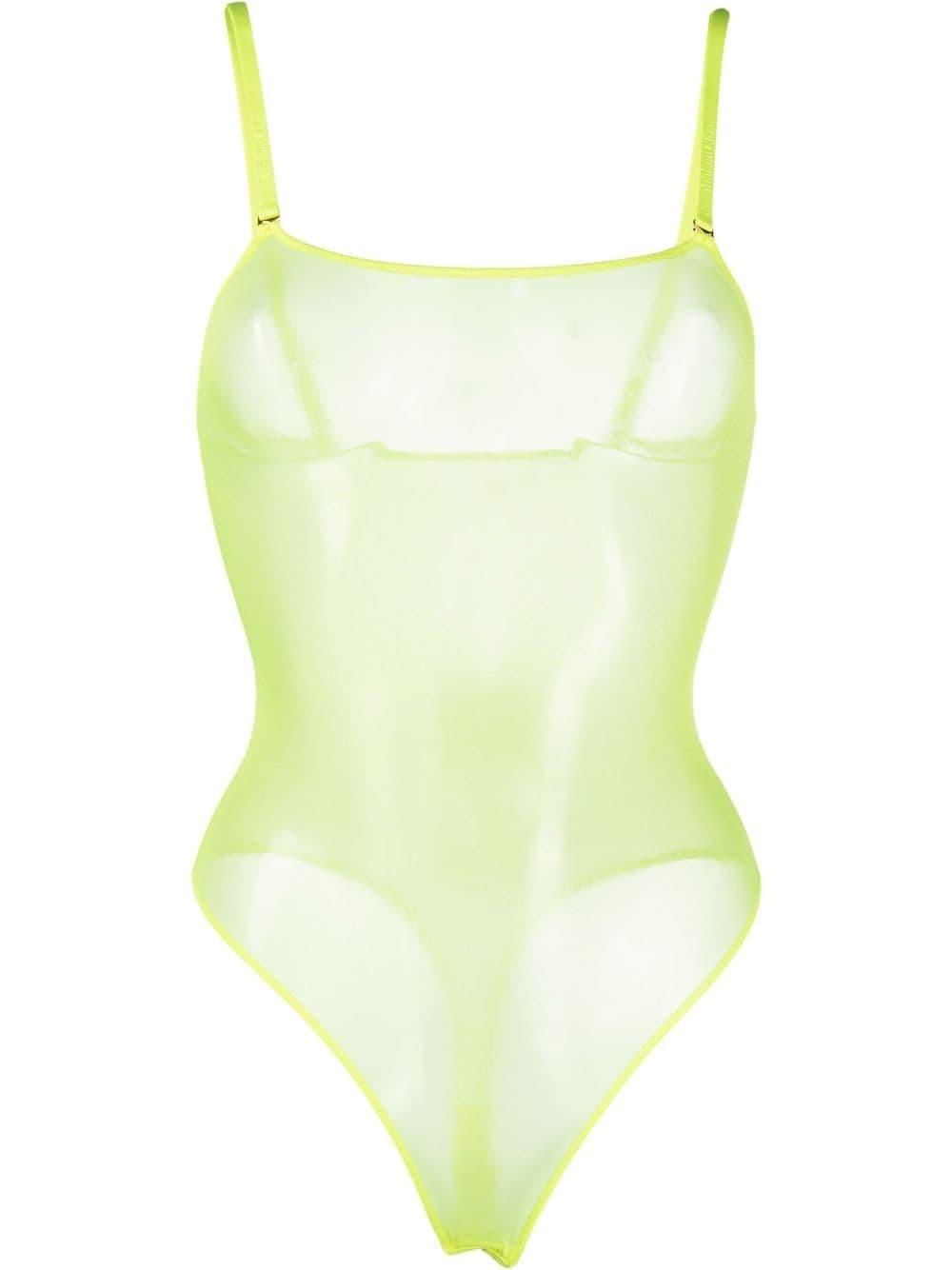Maison Close Corps À Corps Thong Bodysuit in Yellow | Lyst Canada