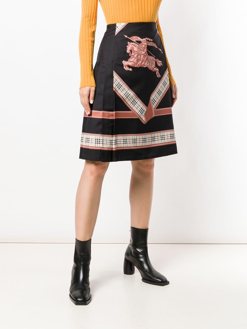 falda estampado burberry