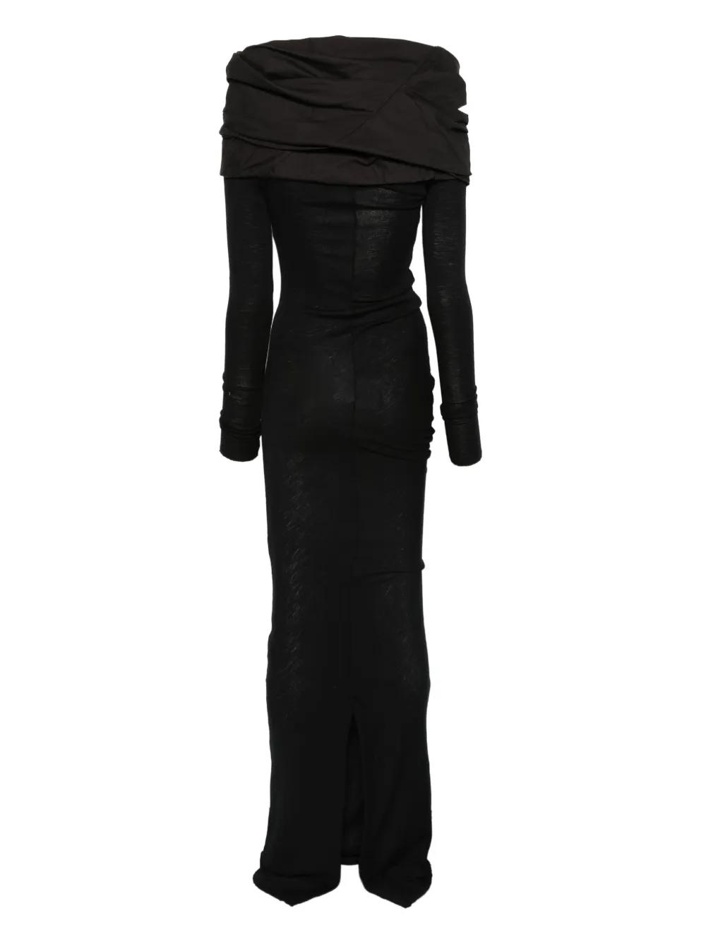 Entire studios Long Sleeve Dress in Black | Lyst